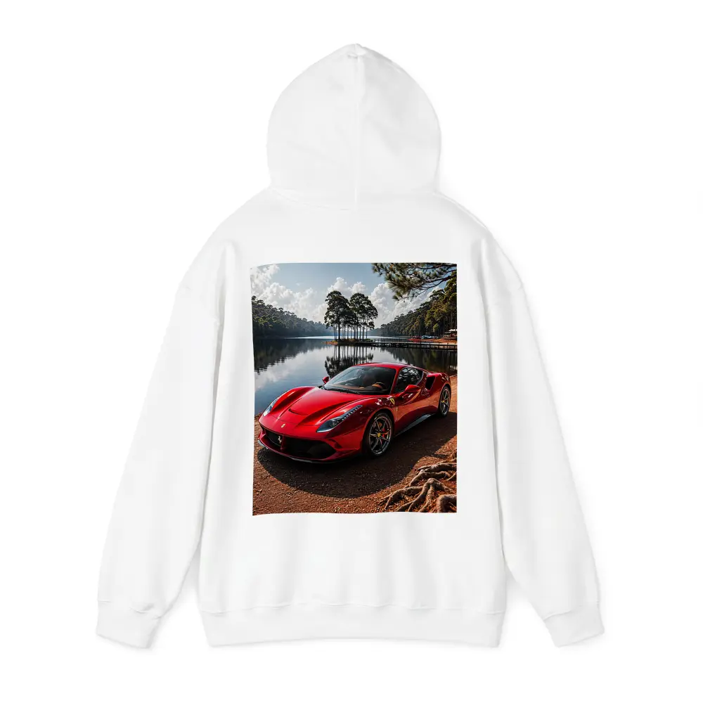 Ferrari 488 GTB Red Lakeside Forest – Hoodies