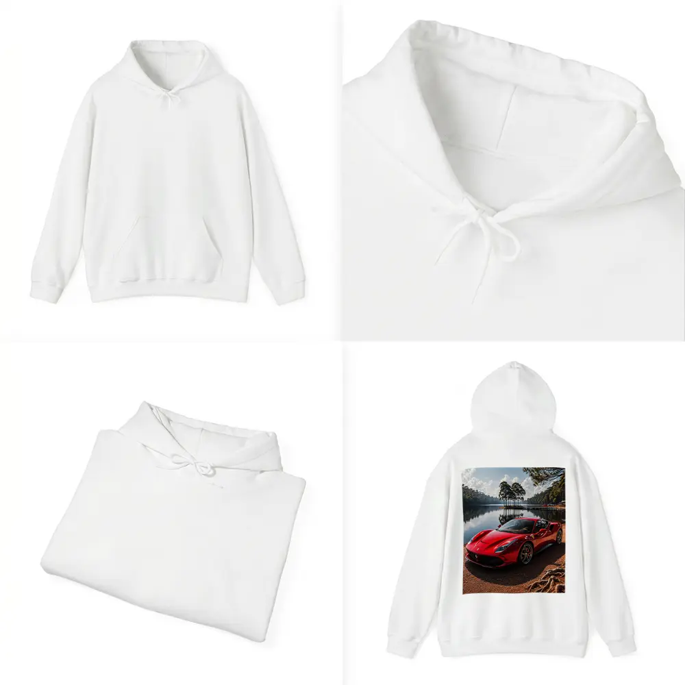 Ferrari 488 GTB Red Lakeside Forest – Hoodies