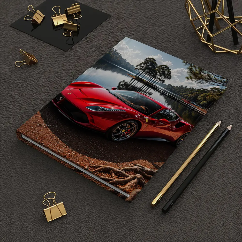 Ferrari 488 GTB Red Lakeside Forest – Notebooks