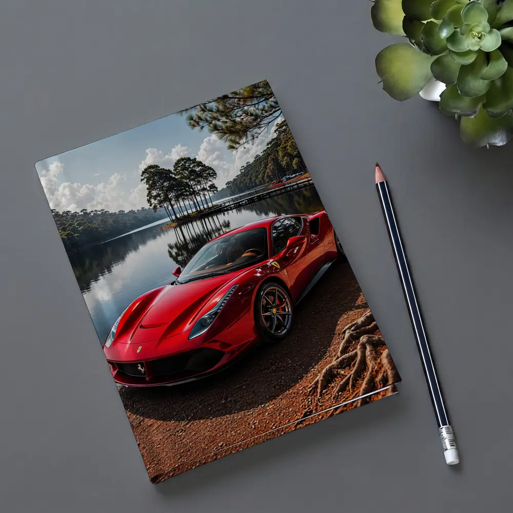 Ferrari 488 GTB Red Lakeside Forest – Notebooks
