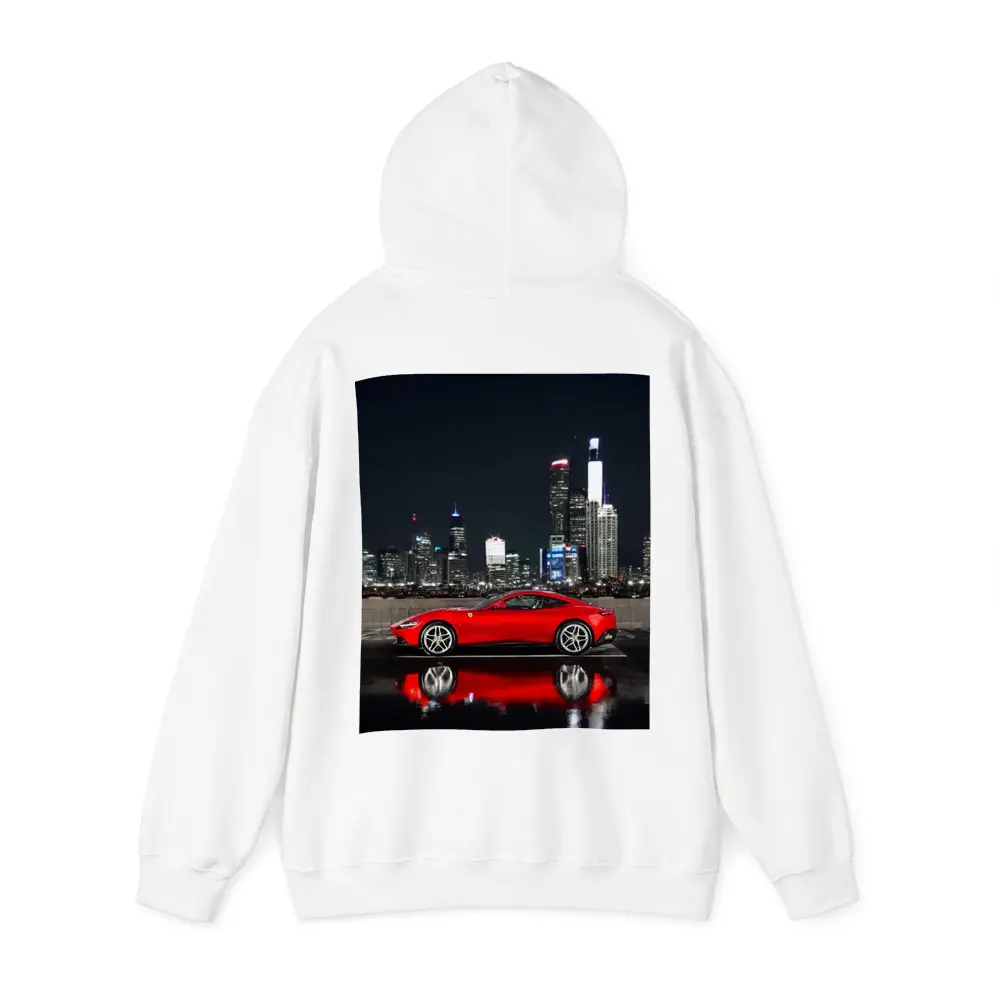 Ferrari Roma Red Car City Night – Hoodies
