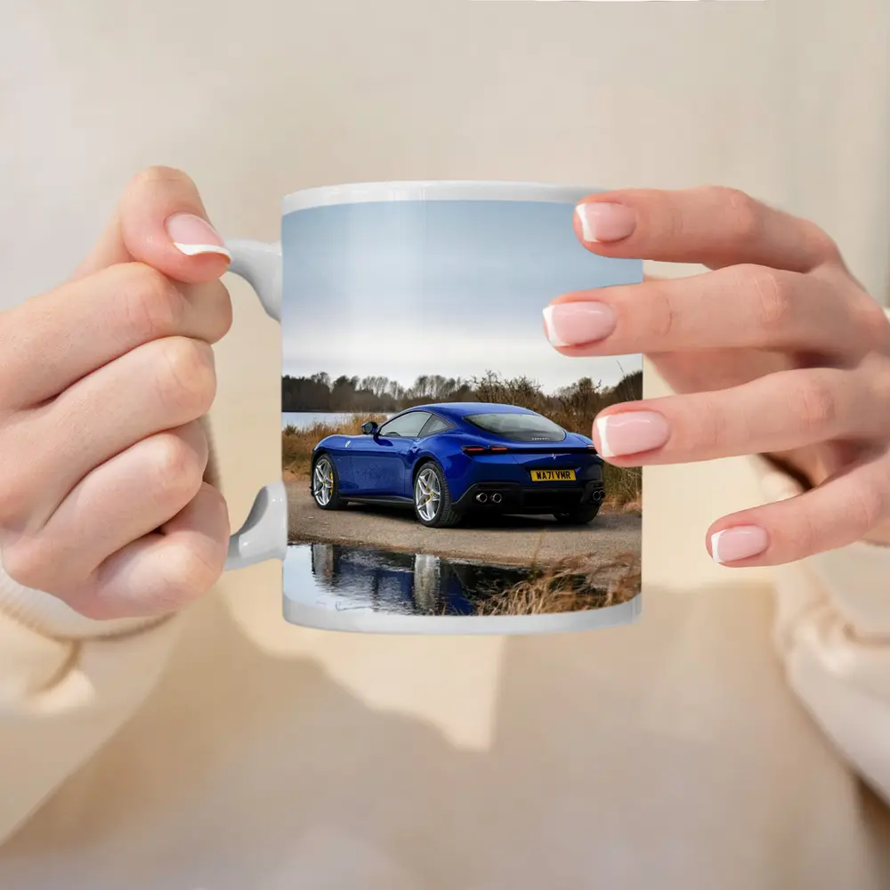 Ferrari Roma Blue Coupe by Lake – Mugs