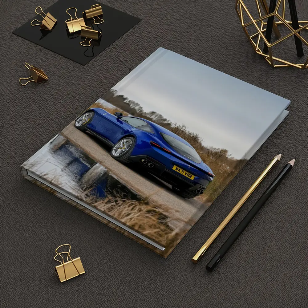 Ferrari Roma Blue Coupe by Lake – Notebooks