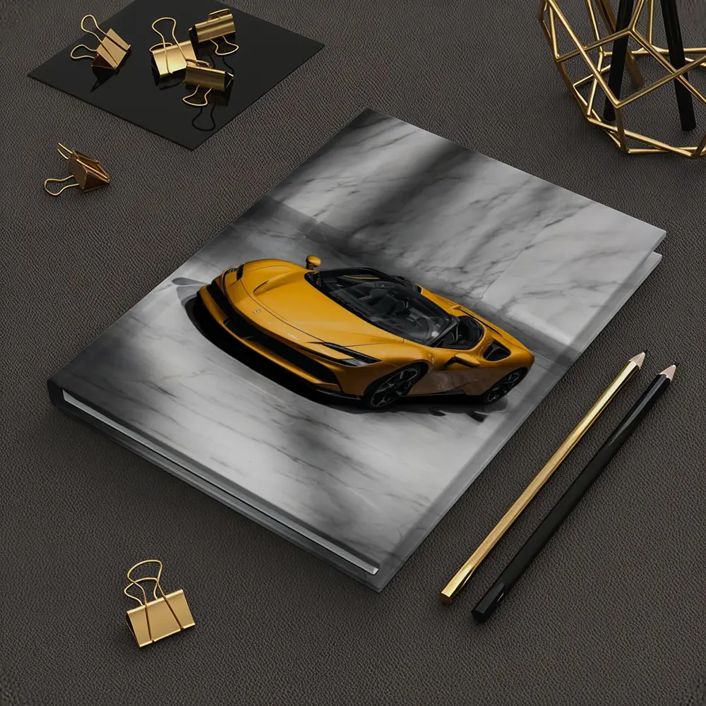 Ferrari SF90 Spider Yellow Marble Studio – Notebooks