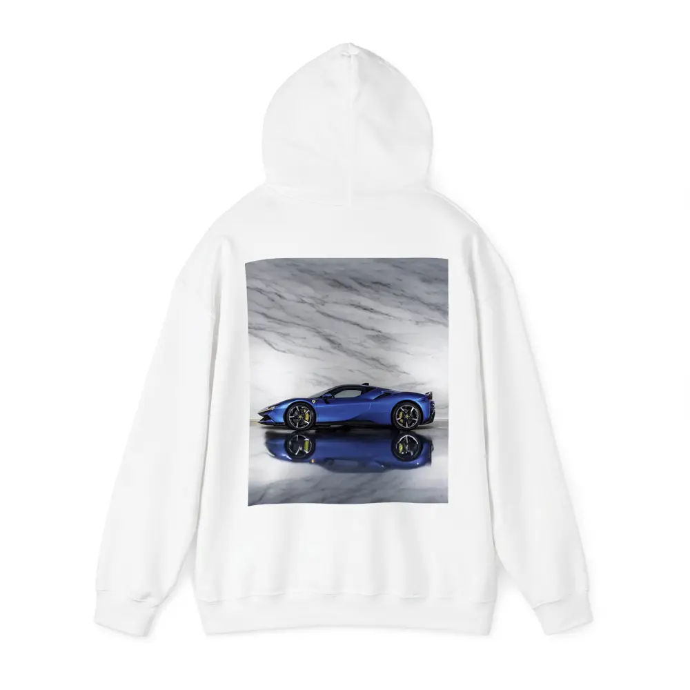 Ferrari SF90 Spider Blue Marble Studio – Hoodies