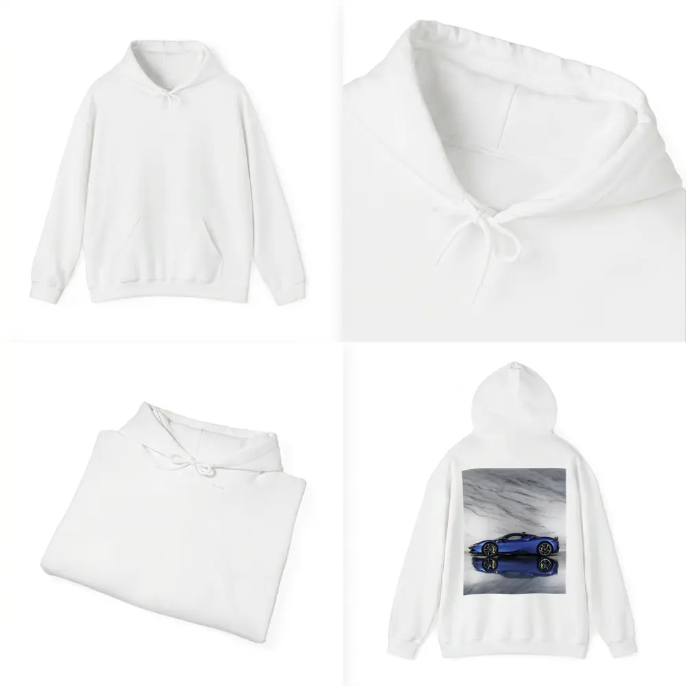 Ferrari SF90 Spider Blue Marble Studio – Hoodies