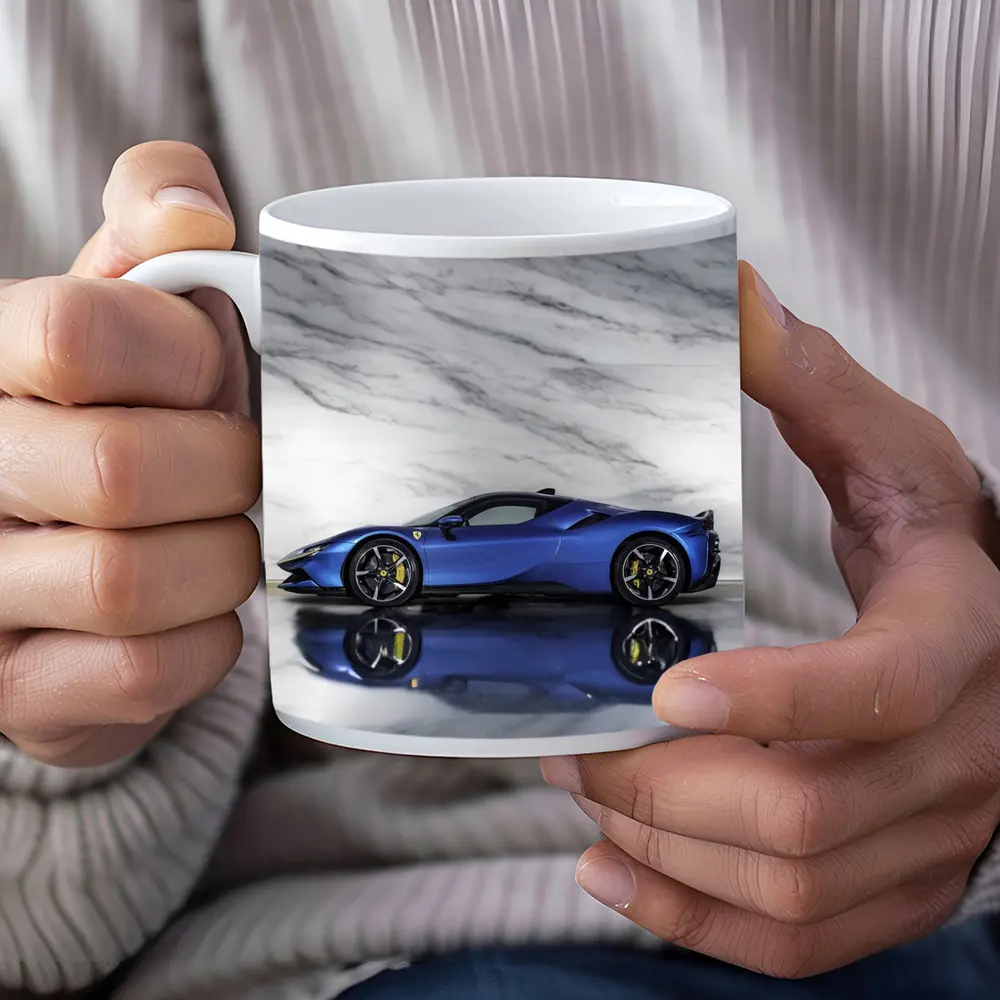 Ferrari SF90 Spider Blue Marble Studio – Mugs
