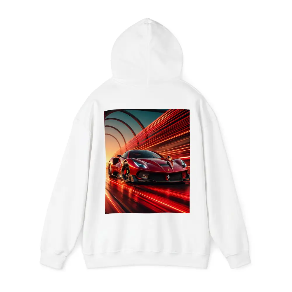 Ferrari SF90 Stradale Red Speed Abstract – Hoodies
