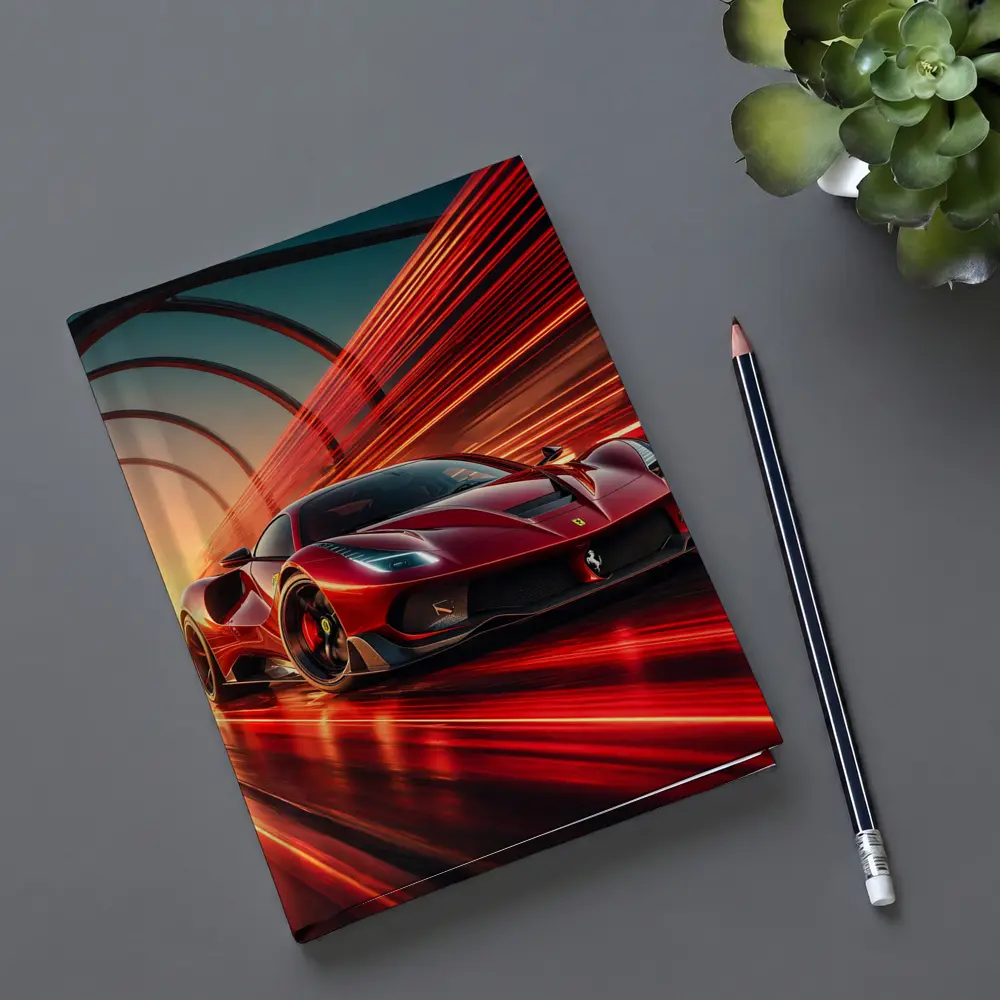 Ferrari SF90 Stradale Red Speed Abstract – Notebooks