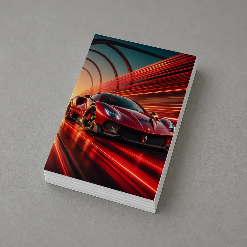 Ferrari SF90 Stradale Red Speed Abstract – Postcards