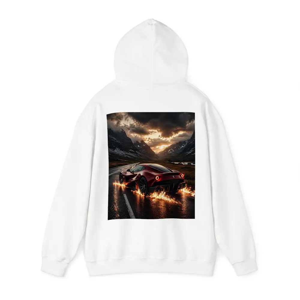 Ferrari SF90 Stradale Burning Mountain Road – Hoodies