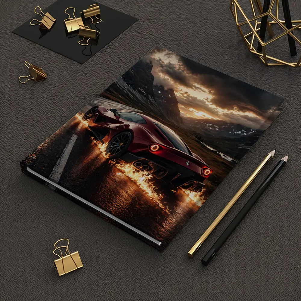 Ferrari SF90 Stradale Burning Mountain Road – Notebooks