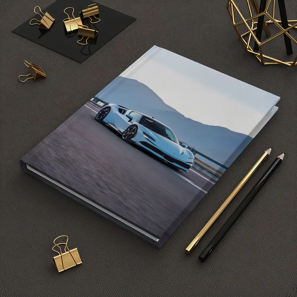 Ferrari SF90 Stradale Light Blue Mountain Road – Notebooks