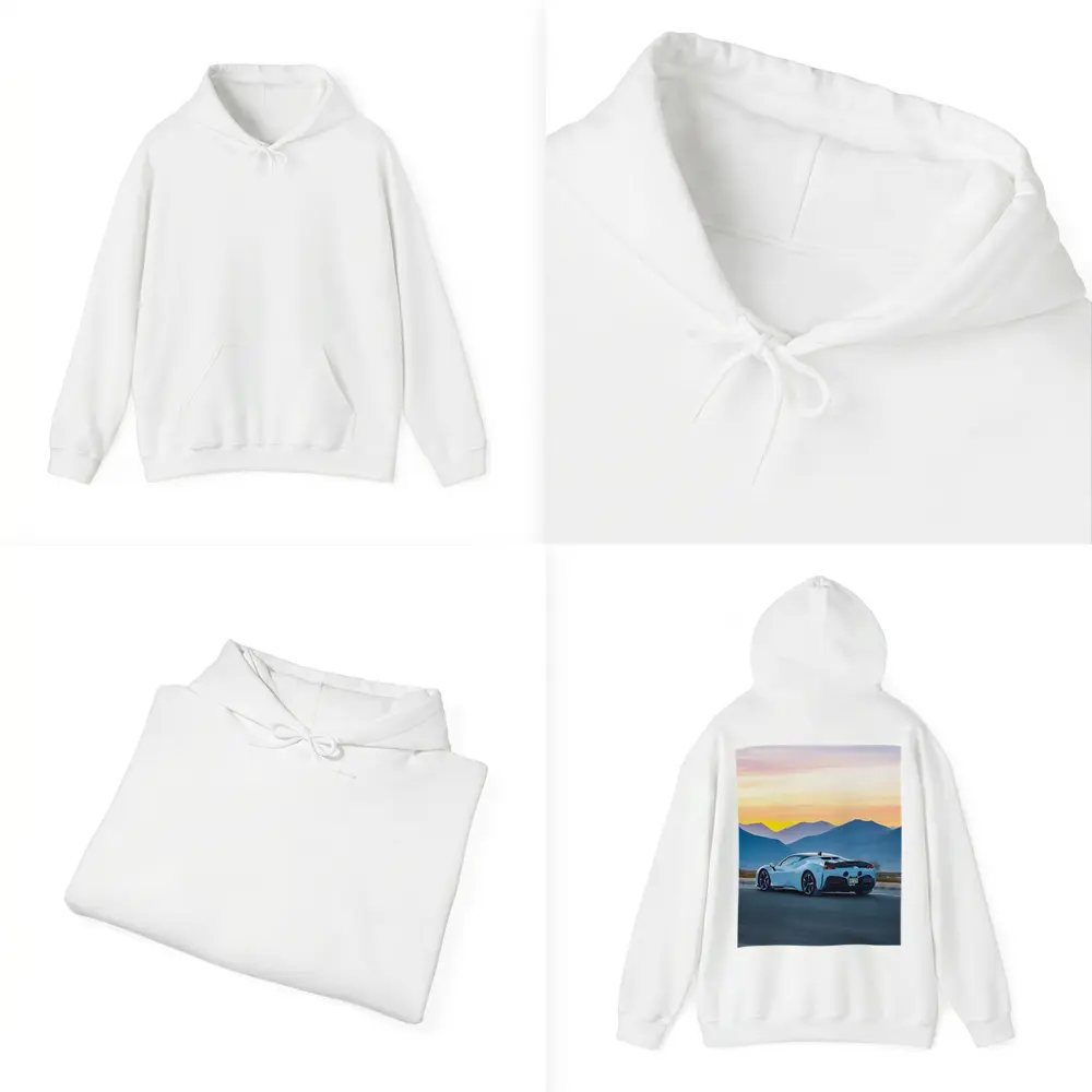 Ferrari SF90 Stradale Mountain Sunset Drive – Hoodies