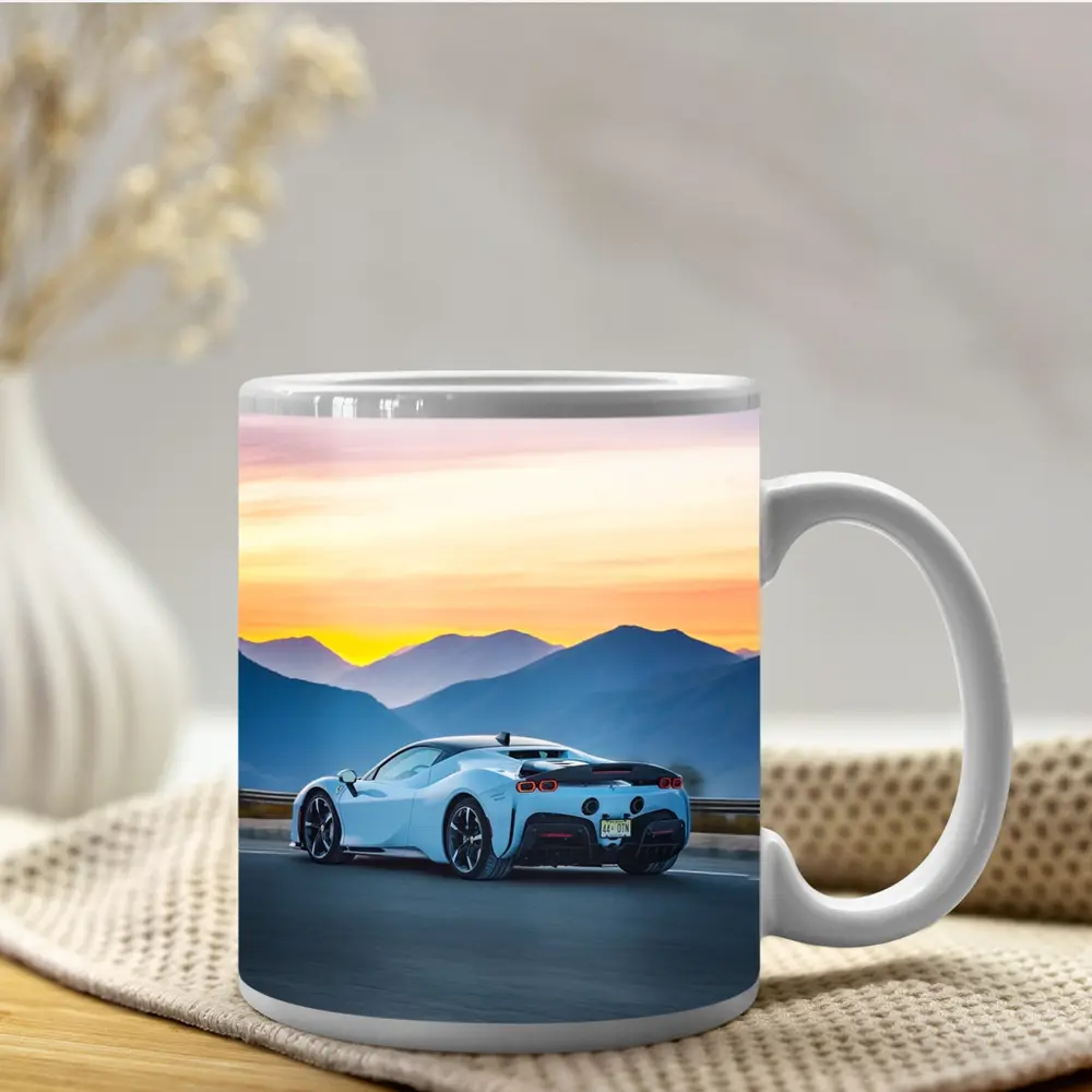 Ferrari SF90 Stradale Mountain Sunset Drive – Mugs