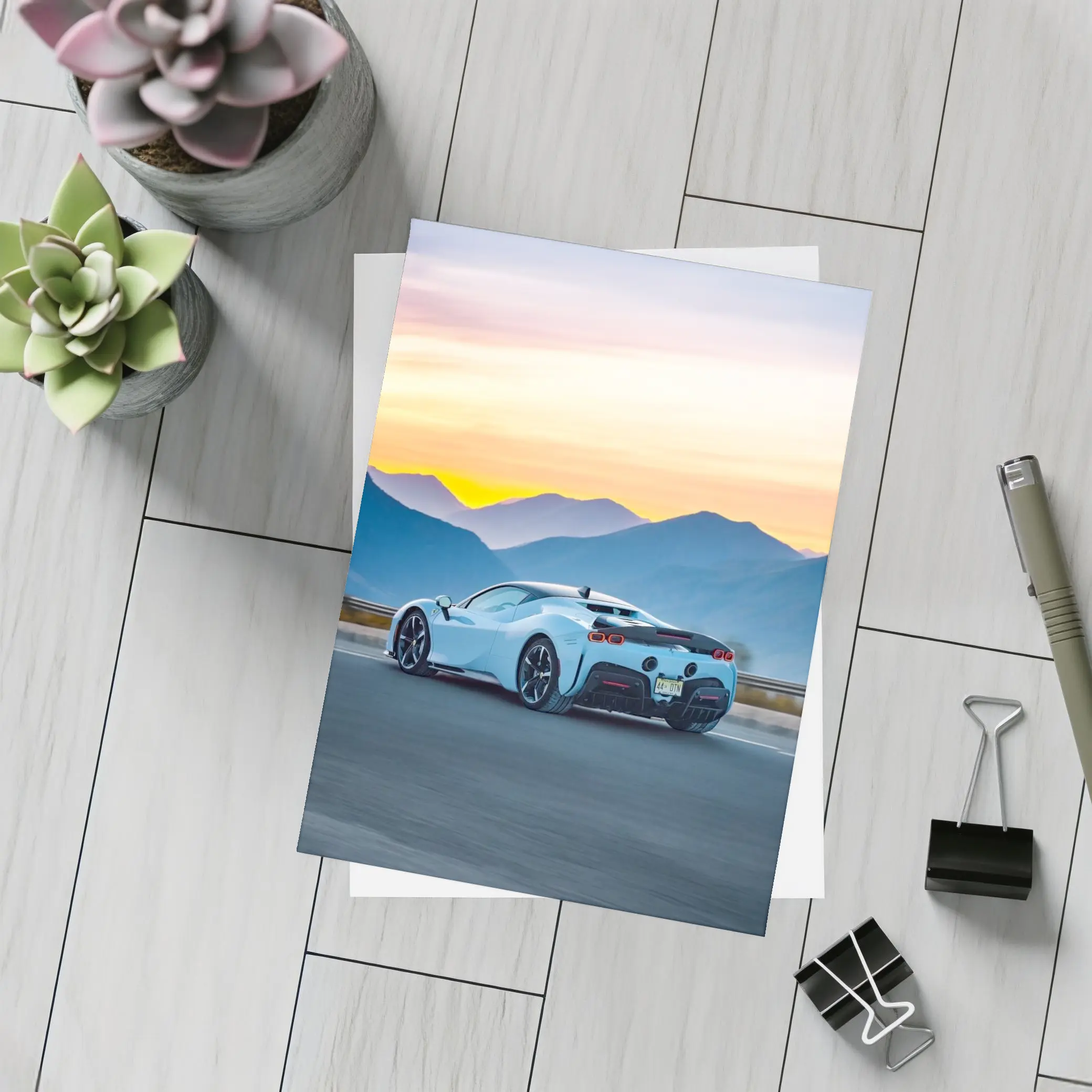 Ferrari SF90 Stradale Mountain Sunset Drive – Postcards
