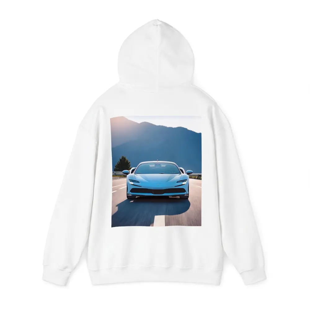 Ferrari SF90 Stradale Blue Mountain Road – Hoodies