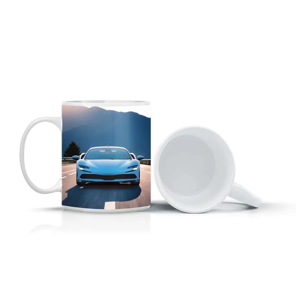 Ferrari SF90 Stradale Blue Mountain Road – Mugs