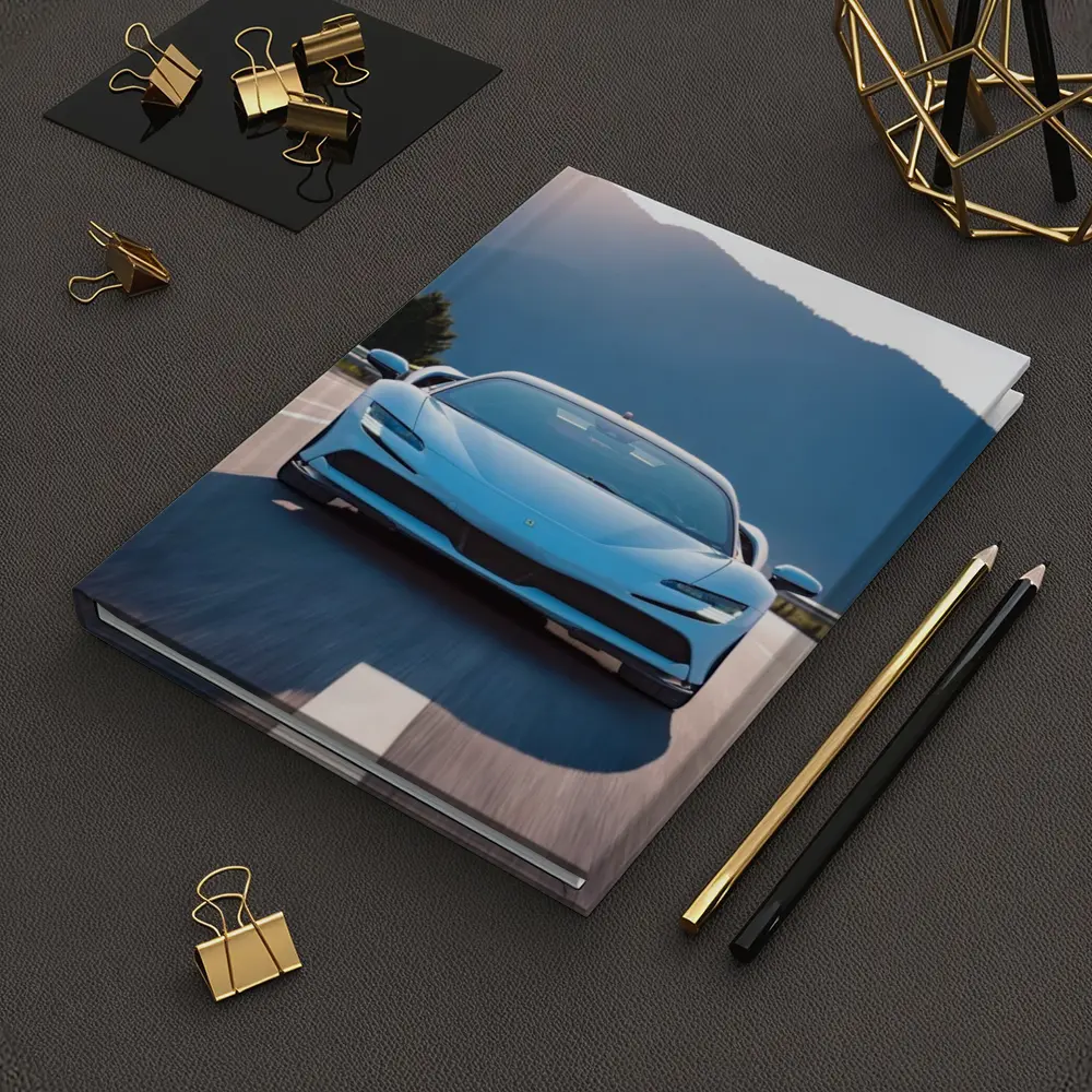 Ferrari SF90 Stradale Blue Mountain Road – Notebooks