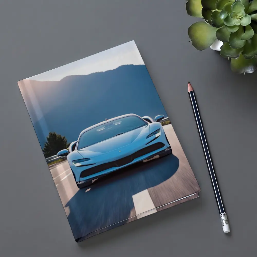 Ferrari SF90 Stradale Blue Mountain Road – Notebooks