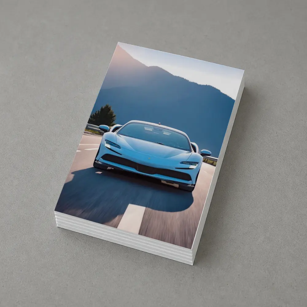 Ferrari SF90 Stradale Blue Mountain Road – Postcards