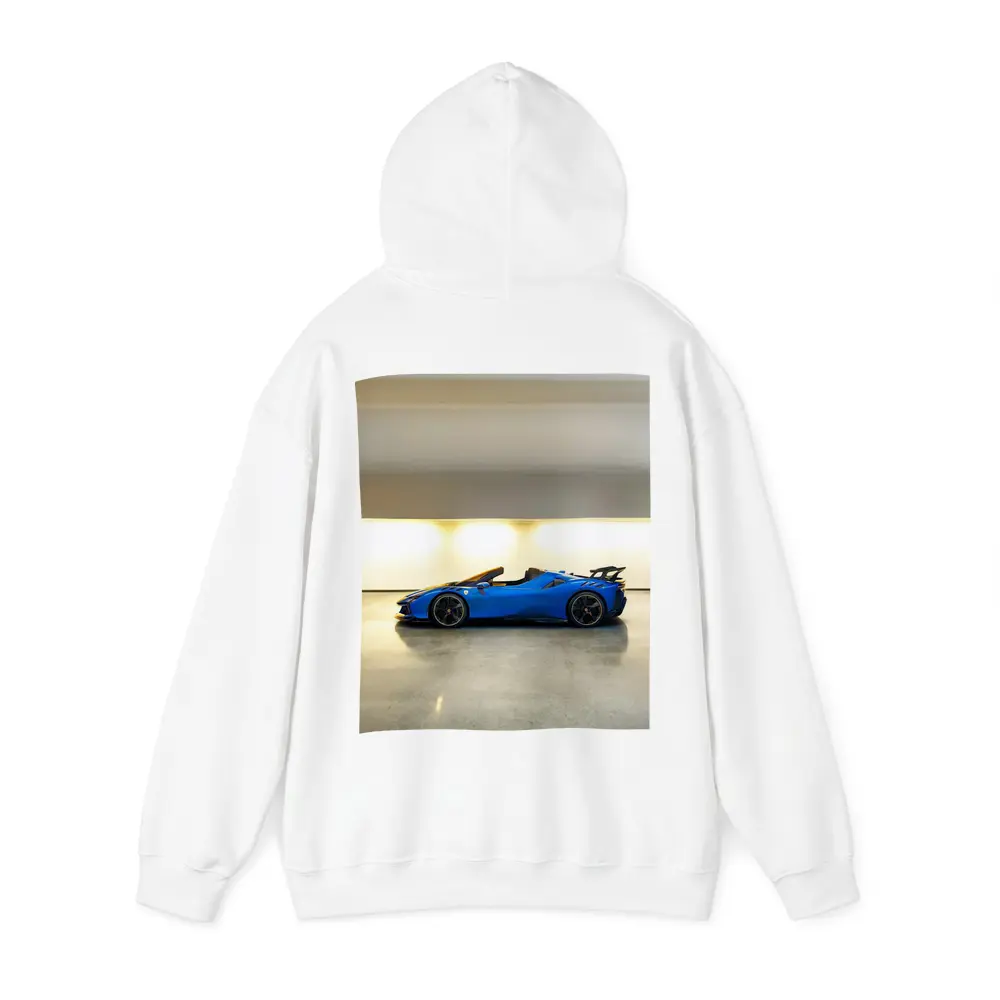 Ferrari SF90 Spider Blue Indoor Garage – Hoodies