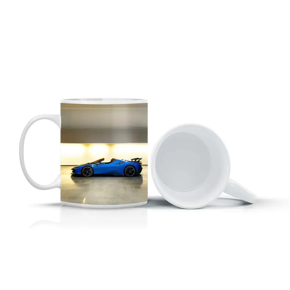 Ferrari SF90 Spider Blue Indoor Garage – Mugs