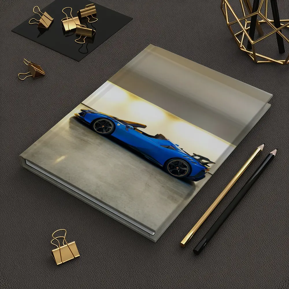 Ferrari SF90 Spider Blue Indoor Garage – Notebooks