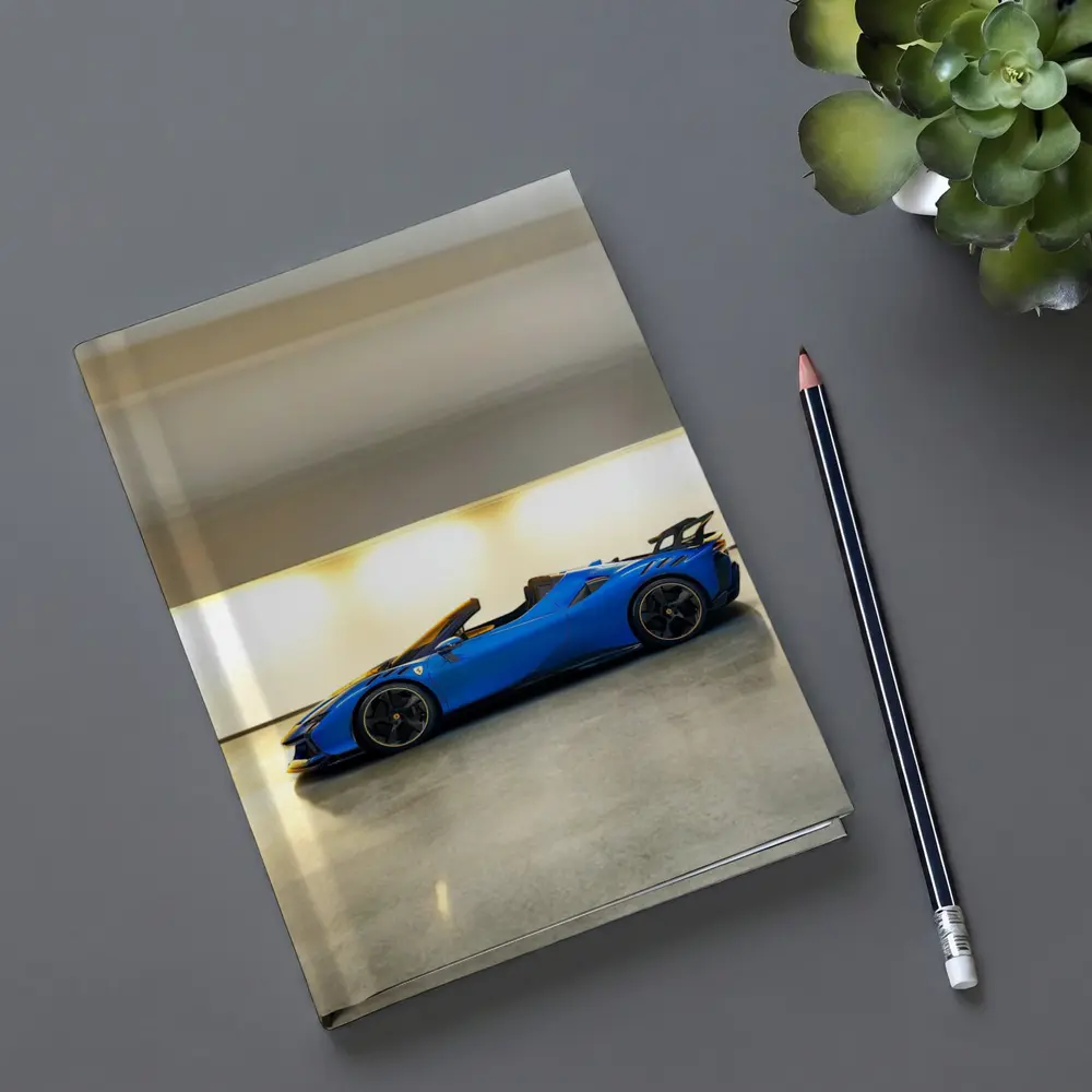 Ferrari SF90 Spider Blue Indoor Garage – Notebooks