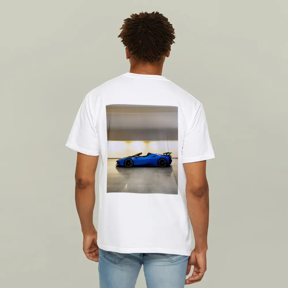 Ferrari SF90 Spider Blue Indoor Garage – T-Shirts