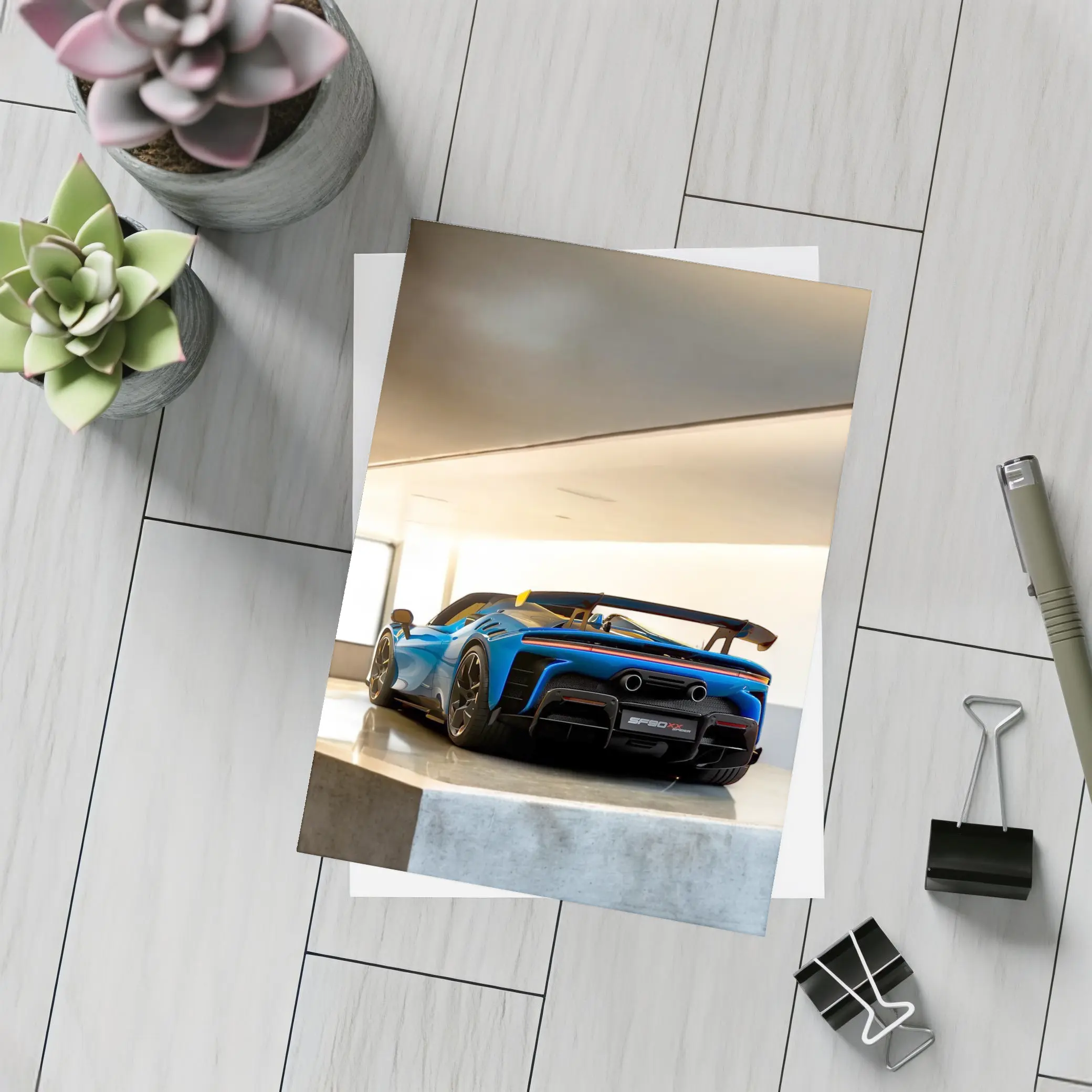 Ferrari SF90 XX Spider Indoor Garage – Postcards