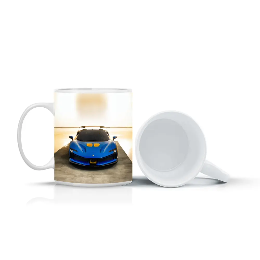 Ferrari SF90 XX Blue Supercar Studio – Mugs