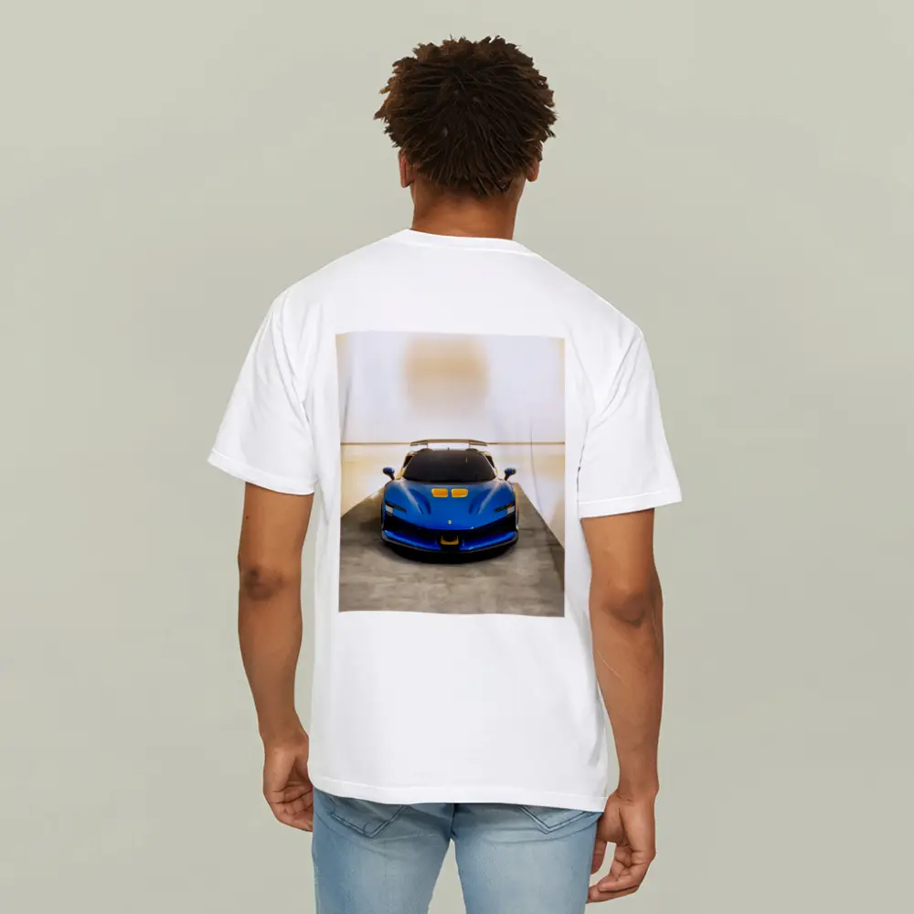 Ferrari SF90 XX Blue Supercar Studio – T-Shirts