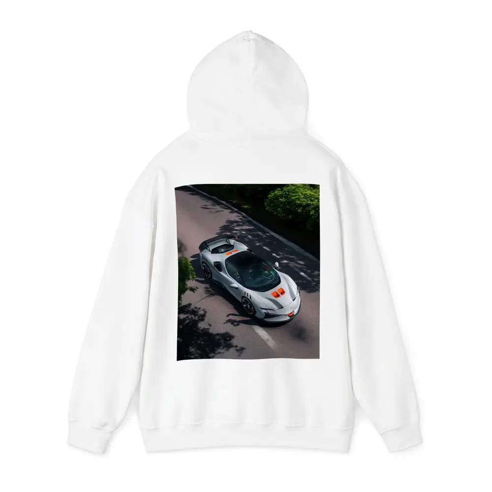 Ferrari SF90 Stradale White Orange Road – Hoodies