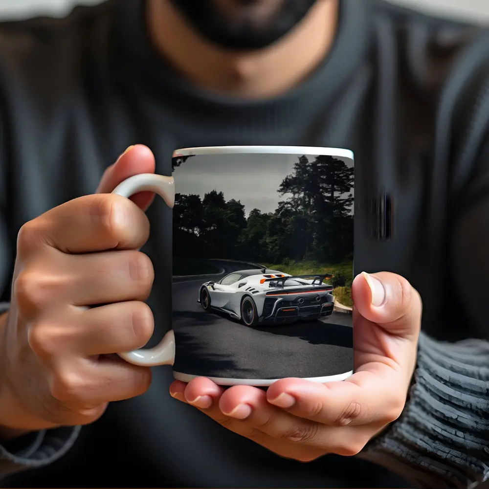 Ferrari SF90 Stradale On Winding Road – Mugs