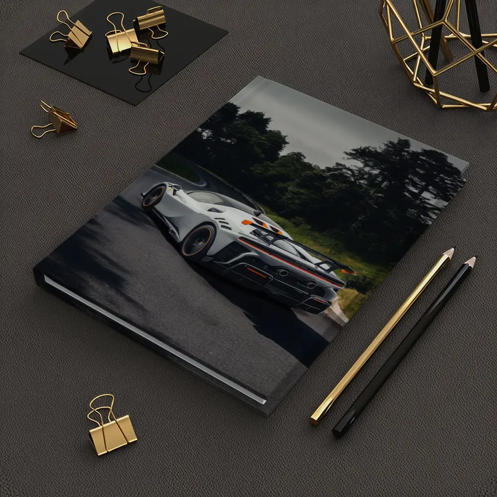 Ferrari SF90 Stradale On Winding Road – Notebooks