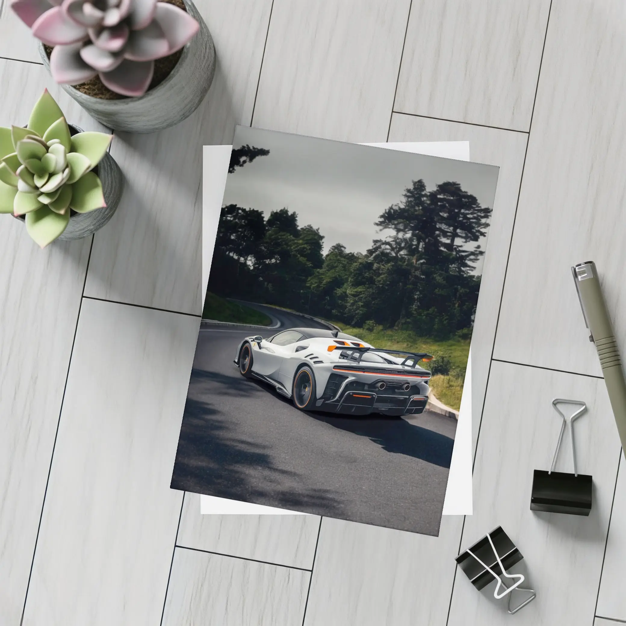 Ferrari SF90 Stradale On Winding Road – Postcards