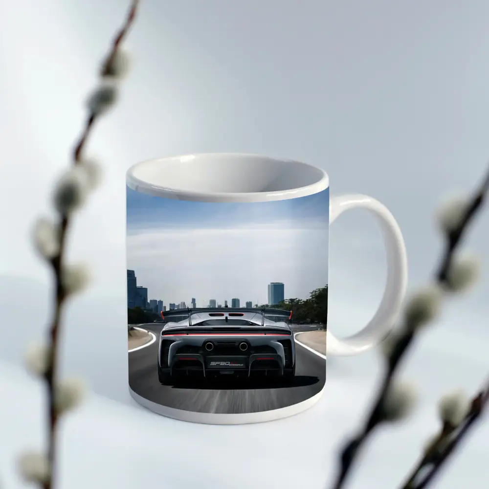 Ferrari SF90 Stradale Rear Road City – Mugs
