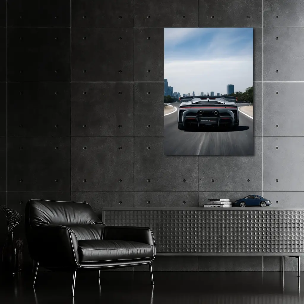 Ferrari SF90 Stradale Rear Road City – Wall Art