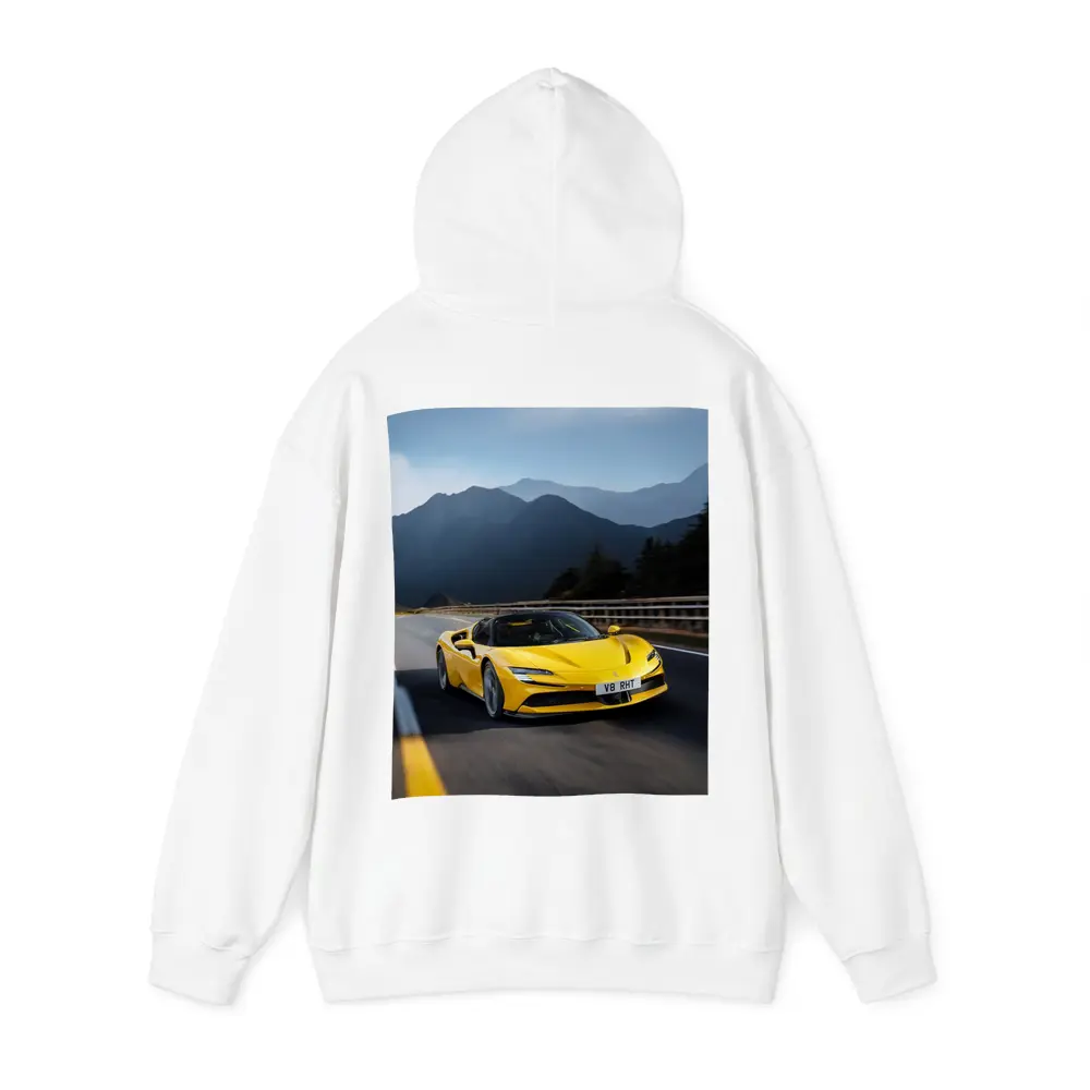 Ferrari SF90 Stradale Yellow Mountain Road – Hoodies