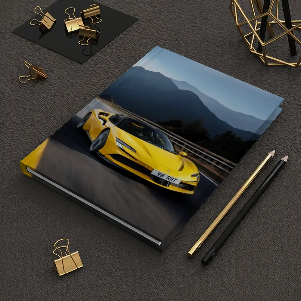 Ferrari SF90 Stradale Yellow Mountain Road – Notebooks