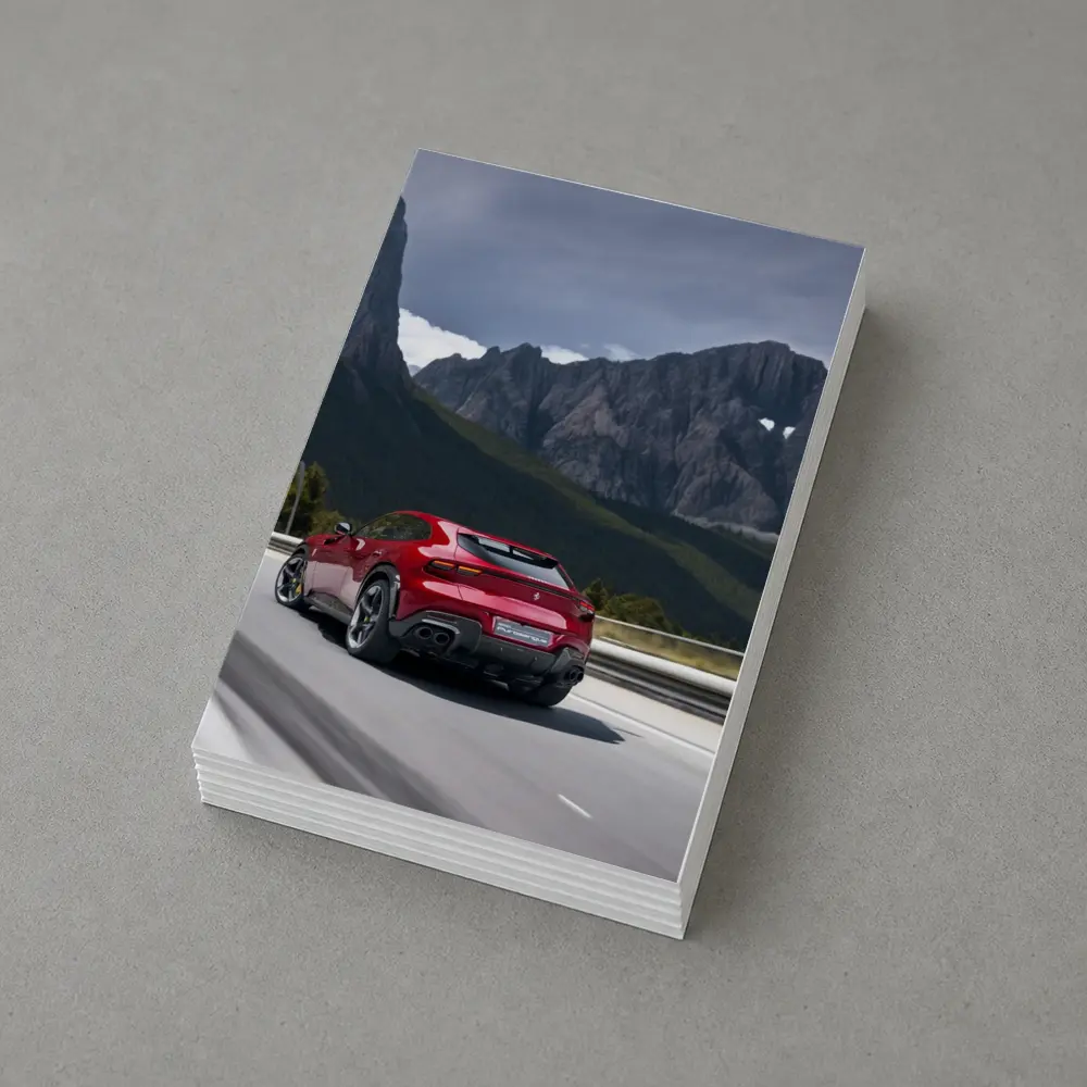 Ferrari Purosangue Red SUV Mountain Road – Postcards