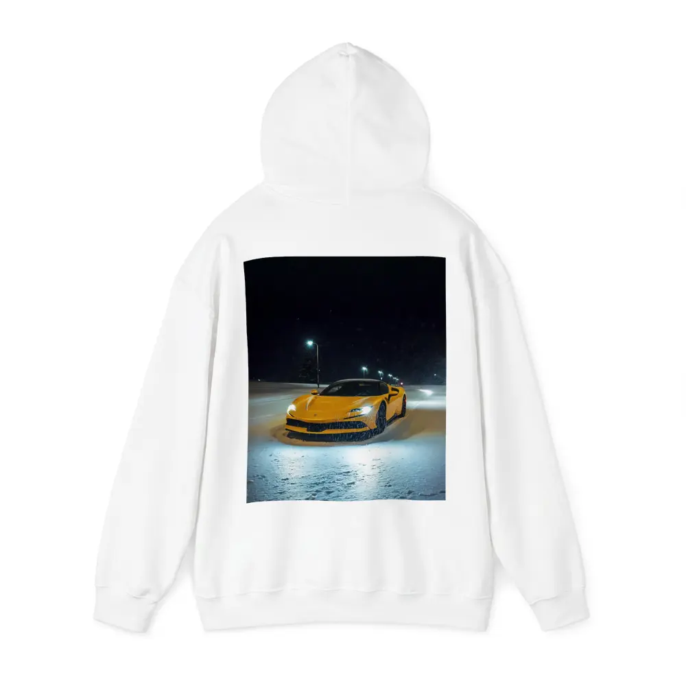 Ferrari SF90 Stradale Yellow Snow Night – Hoodies