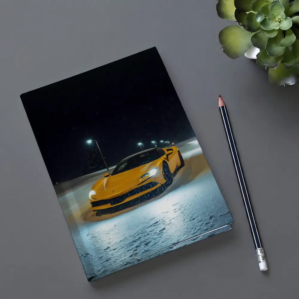 Ferrari SF90 Stradale Yellow Snow Night – Notebooks