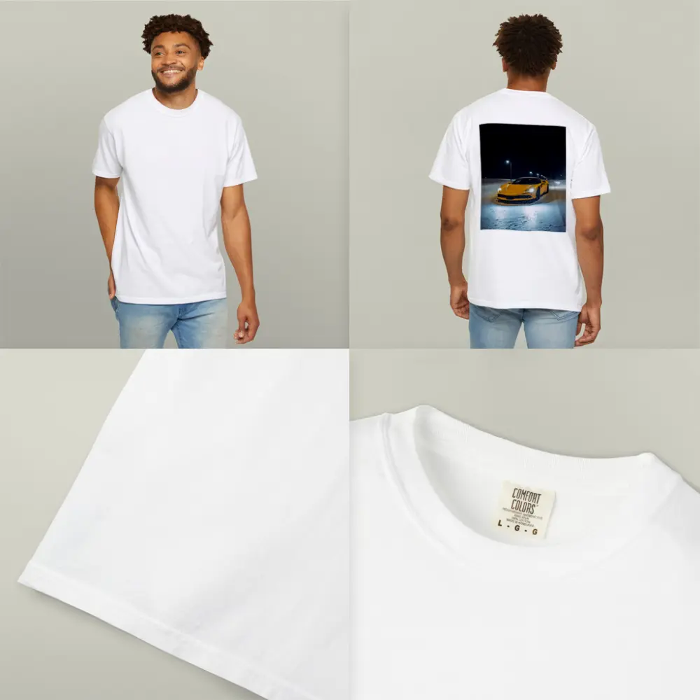 Ferrari SF90 Stradale Yellow Snow Night – T-Shirts