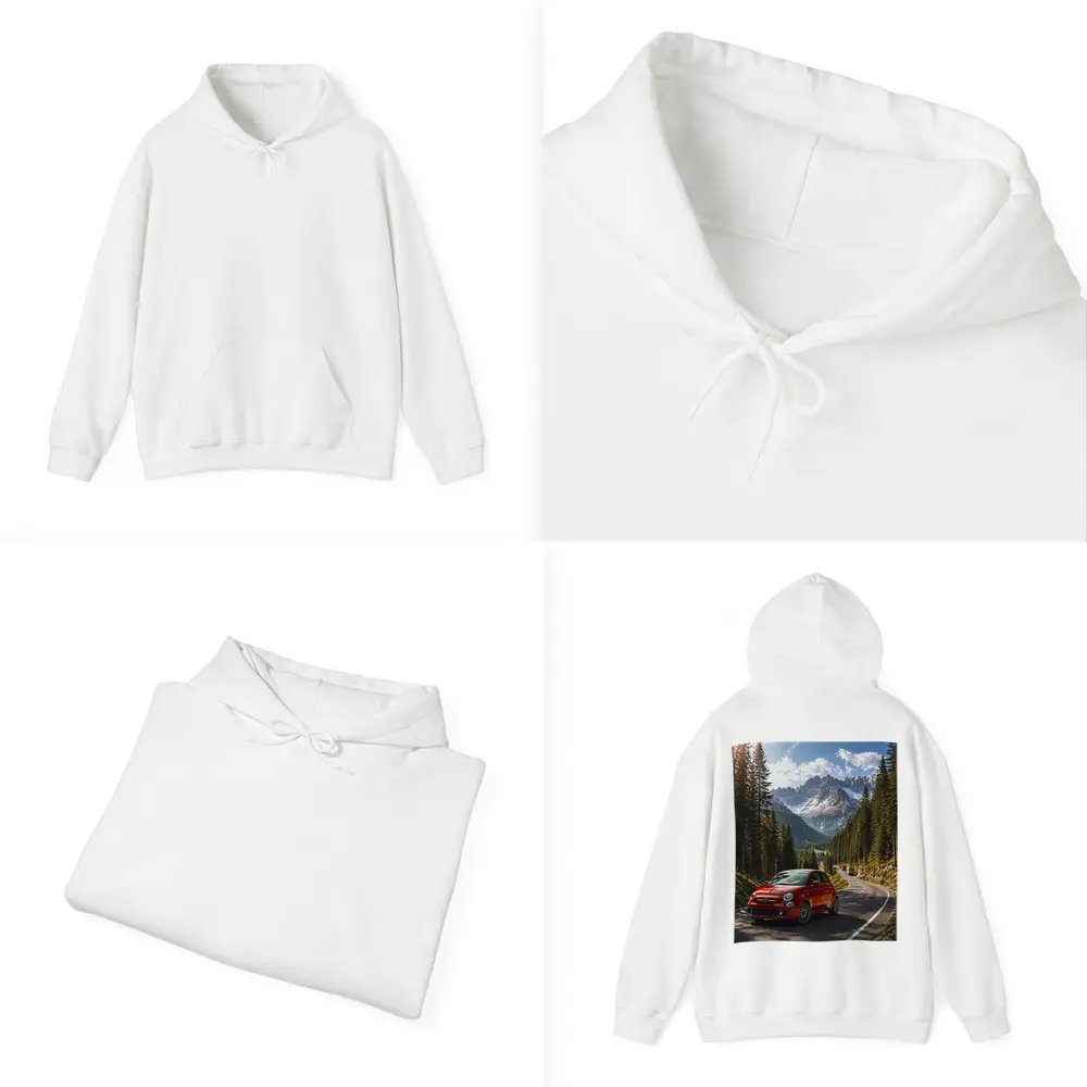 Fiat 500 Red Mountain Alpine Road Drive – Hoodies