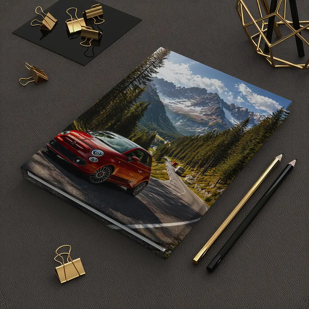 Fiat 500 Red Mountain Alpine Road Drive – Notebooks