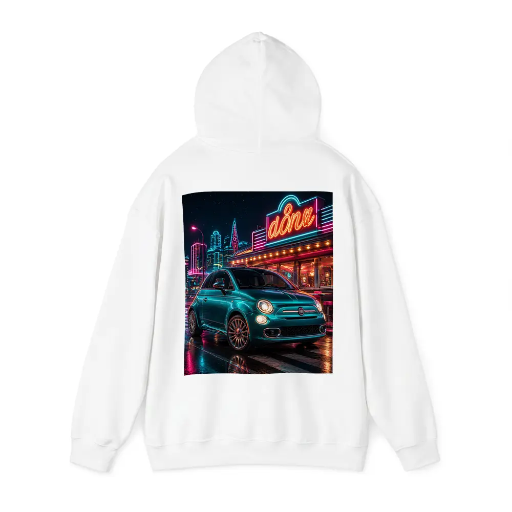 Fiat 500 Neon Diner Night City – Hoodies