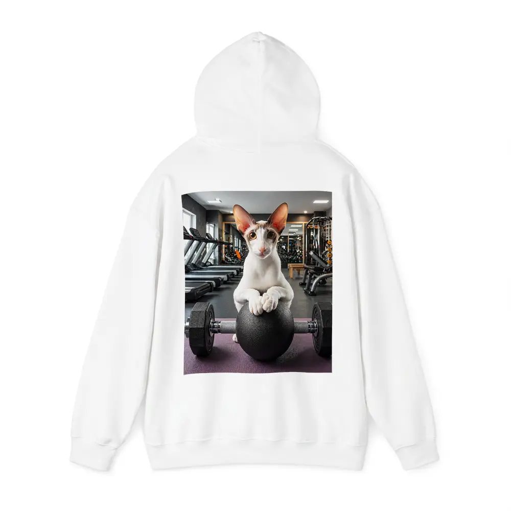 Oriental Shorthair Cat Lifting Weights Gym – Hoodies