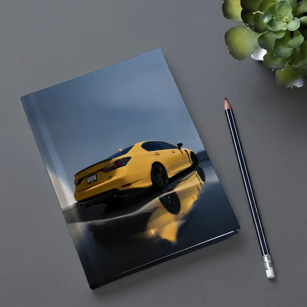 Lexus GS F Yellow Sedan Studio Shot – Notebooks